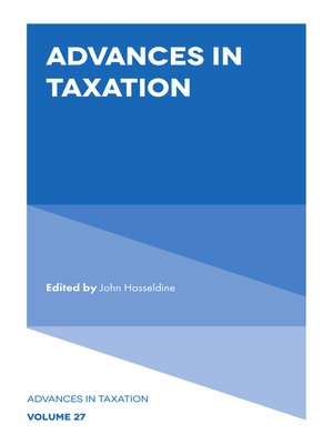 cover image of Advances in Taxation